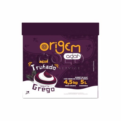 18626 - açaí origem trufado sabor iogurte grego Polpa Norte caixa 4,5kg