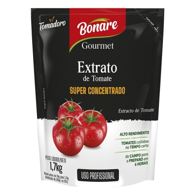 18744 - extrato tomate Tomadoro/Bonare gourmet sachê 1,7kg