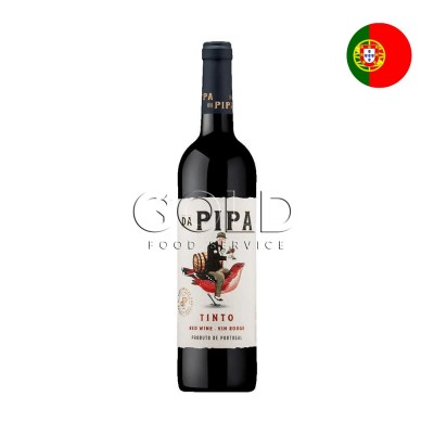 18877 - vinho tinto 750ml português Da Pipa (Bairrada) touriga nacional (40%) baga (40%) aragonez (20%)