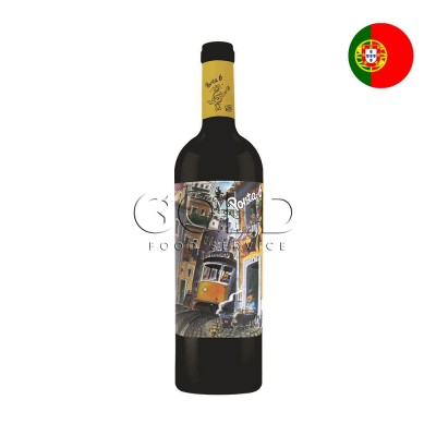 18881 - vinho tinto 750ml português Porta 6 (Lisboa) aragonez (50%) castelão (40%) touriga nacional (10%)