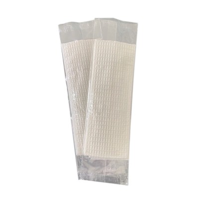 19444 - guardanapo branco embalado Maddu 14,5 x 39,5cm 1.000 sachês de plástico com 2un