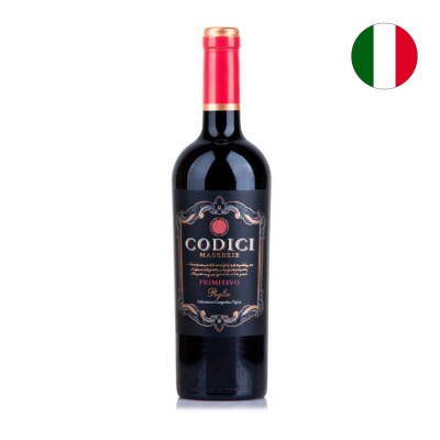 19560 - vinho tinto 750ml italiano Codici Masserie primitivo puglia