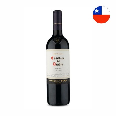 19789 - vinho tinto 750ml chileno Casillero Del Diablo merlot Safra 2018