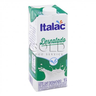 19797 - leite desnatado Italac tampa rosca 1L