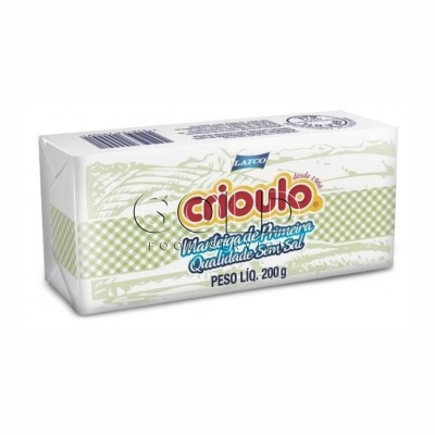19891 - manteiga sem sal Crioulo tablete 200g