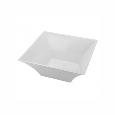 20000 - bowl quadrado 25,5 x 11,5cm 3l  branca melamina Gourmet Mix un