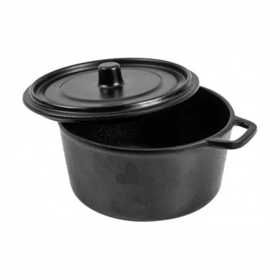 20007 - mini Caçarola redonda com tampa 13cm preta melamina Gourmet Mix un