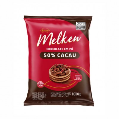 20450 - chocolate pó 50% cacau 1,01kg Melken Harald