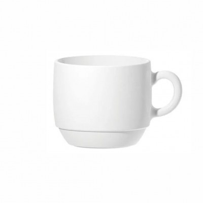 20486 - xícara de chá s/ pires branco vidro Opaline 5204 12 x 240ml cx