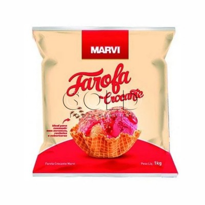 20755 - farofa amendoim crocante Marvi 1kg