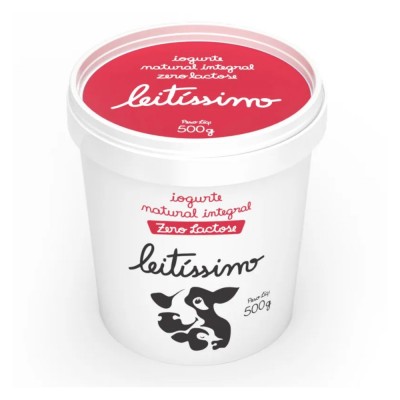 20781 - iogurte natural Leitíssimo integral zero lactose Delicari 500g