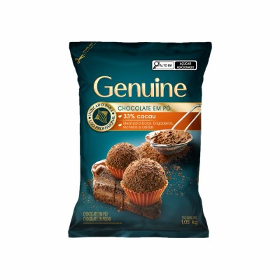 20882 - chocolate pó 33% cacau 1,05kg Genuine