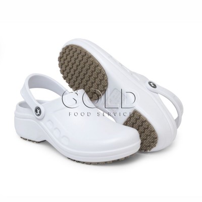 20956 - sapato antiderrapante clog branco tam 38 Sticky Shoes ca 49.860