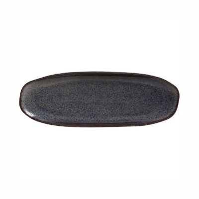 20994 - travessa refratária oval rasa 36 x 13cm titanium stoneware Porto Brasil un