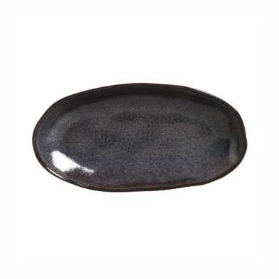 21007 - travessa refratária oval funda 32 x 16cm titanium stoneware Porto Brasil un