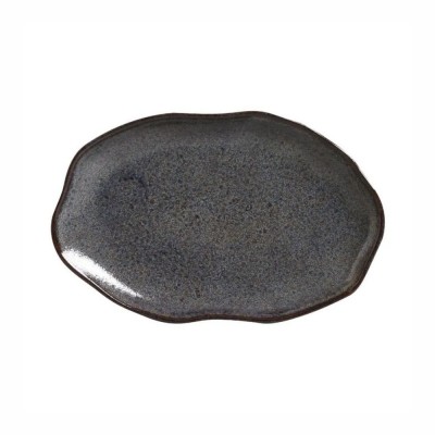 21008 - travessa refratária oval rasa 30 x 20cm titanium stoneware bio Porto Brasil un