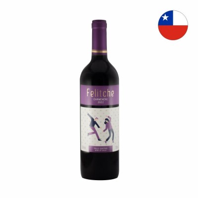 21017 - vinho tinto 750ml chileno Felitche carménère 2022