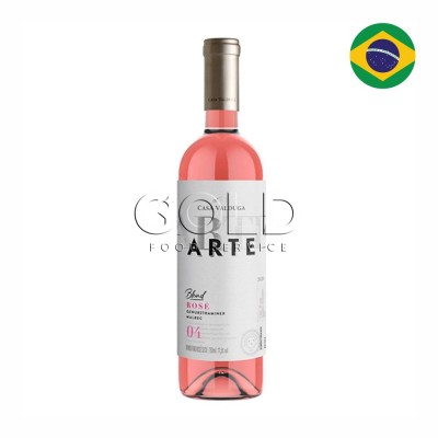 21039 - vinho rosé 750ml seco cabernet gewurztraminer e malbec arte Casa Valduga