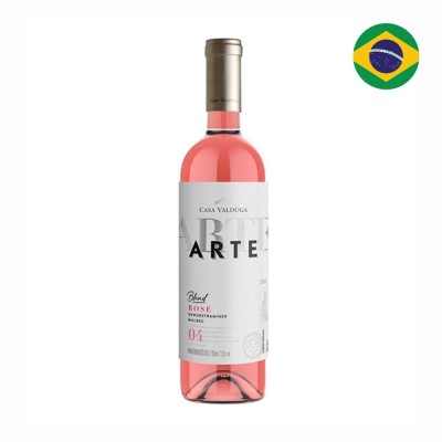 21039 - vinho rosé 750ml seco cabernet gewurztraminer e malbec arte Casa Valduga