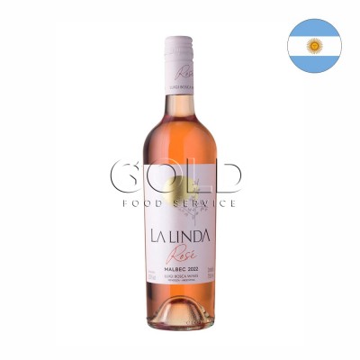 21051 - vinho rosé 750ml argentino malbec La Linda decanter