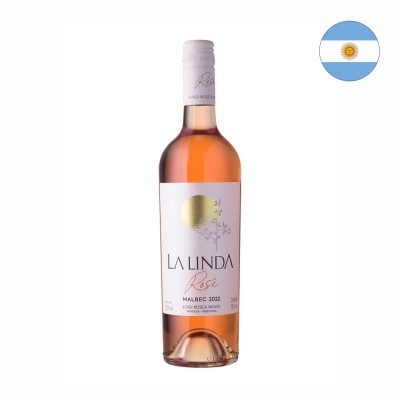 21051 - vinho rosé 750ml argentino malbec La Linda decanter