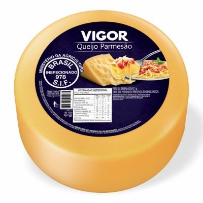 21154 - queijo parmesão 6 meses maturação Vigor  +/- 7,6kg