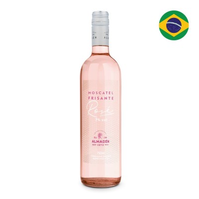 21158 - vinho rosé 750ml frisante suave Almadén moscatel Miolo