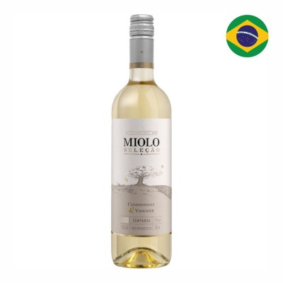 21196 - vinho branco 750ml seco chardonnay seleção Miolo