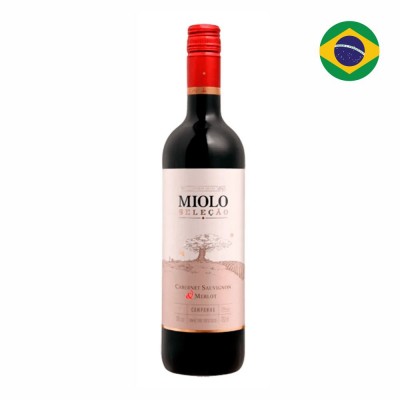 21198 - vinho tinto 750ml seco cabernet merlot seleção Miolo