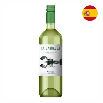 21335 - vinho branco 750ml espanhol La Barbacoa verdejo