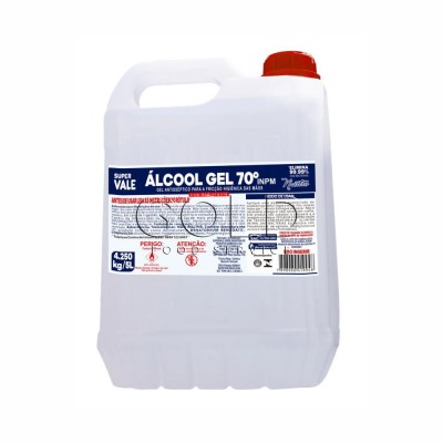 21411 - álcool gel 70 graus Super Vale 4,25kg