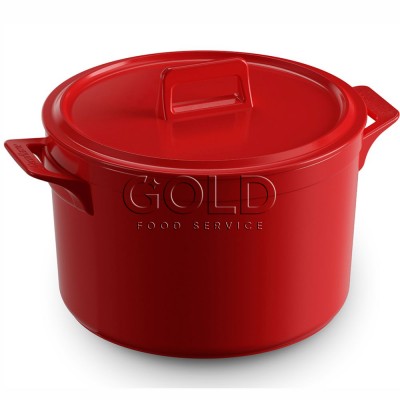 21464 - Caçarola com tampa 28cm 9,5l cerâmica vermelho clear  Ceraflame un