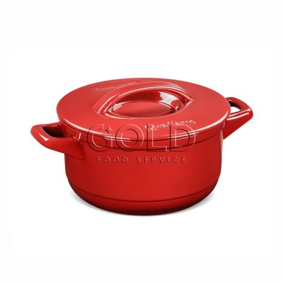 21467 - Caçarola com tampa 24cm 4,3l cerâmica vermelho duo  Ceraflame un