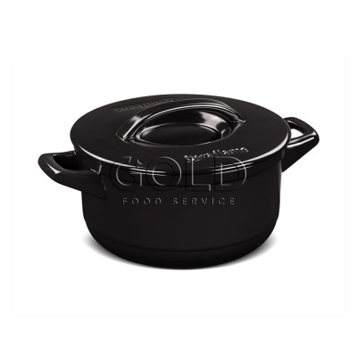 21468 - Caçarola com tampa 24cm 4,3l cerâmica preta duo  Ceraflame un