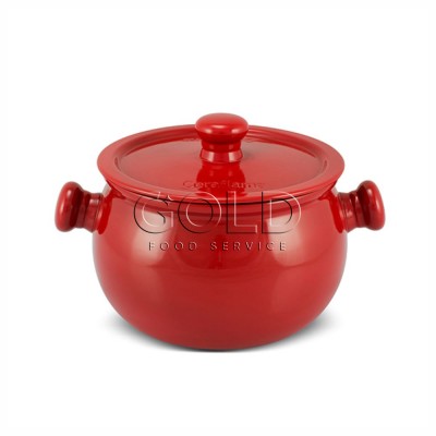 21476 - Caçarola com tampa 20cm 4l cerâmica vermelho premiere  Ceraflame un