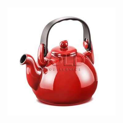 21482 - chaleira colonial 1,7l cerâmica vermelho  Ceraflame un