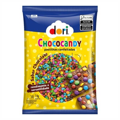 21568 - pastilhas confeitadas choc Chococandy Dori 1kg