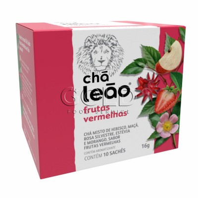 21589 - chá frutas vermelhas Leão 10 envelopes