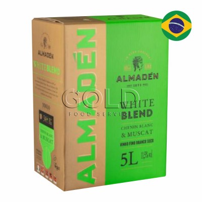 21626 - vinho branco 5L seco white blend Almadén Miolo bag in box