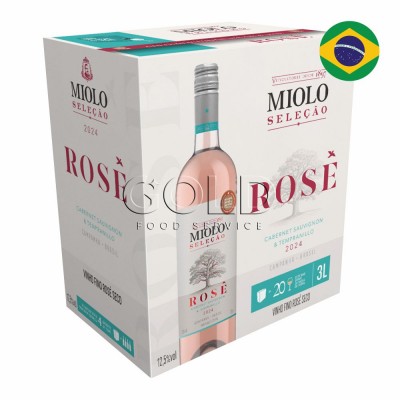 21655 - vinho rosé 3L seco seleção Miolo bag in box