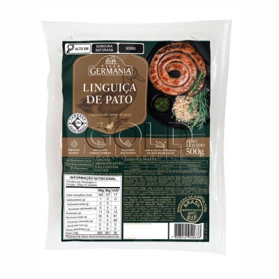 21703 - linguiça de pato congelada Villa Germania 500g