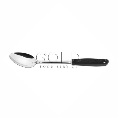 21723 - colher de arroz 33cm aço inox cabo preto Tramontina un