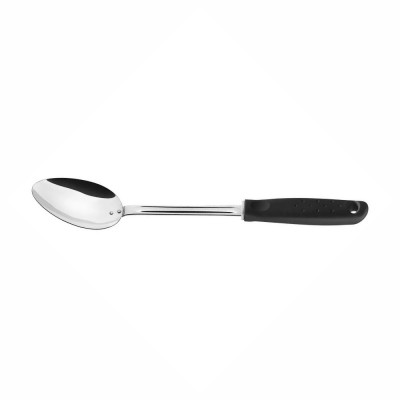 21723 - colher de arroz 33cm aço inox cabo preto Tramontina un