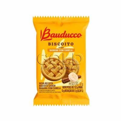 21740 - sachê biscoito banana com canela Bauducco 400 x 12g