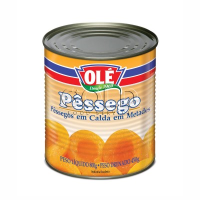 21741 - pêssego em calda metades Olé 450g