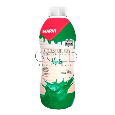 21809 - cobertura para sorvete menta Marvi 1kg