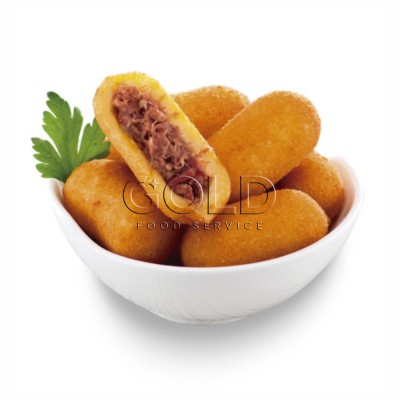 21820 - bolinho de carne seca mandioca congelado 20gr Oyshi 2kg