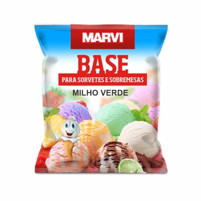 21875 - base em pó para sorvete milho verde Marvi 1kg