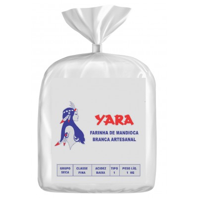 2341 - Farinha de mandioca branca fina amarrada Yara 1kg