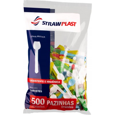 2410 - pazinha grande mista Strawplast 500un